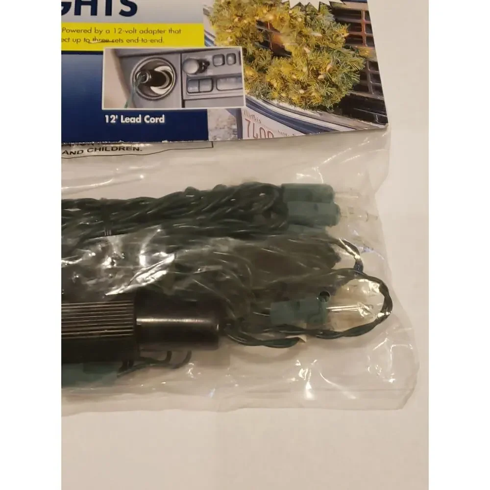 Bethlehem Lights 12V Adapter for car 25 Light Strand Holiday Clear Color